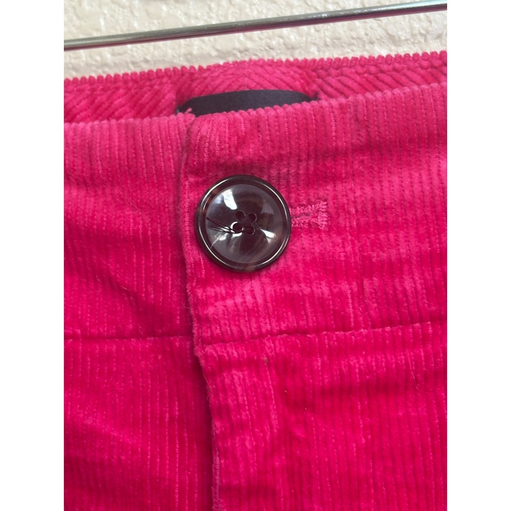 Maeve by Anthropologie The Colette Wide Leg Corduroy Pants Pink Size 32 Cropped - Picture 10 of 11
